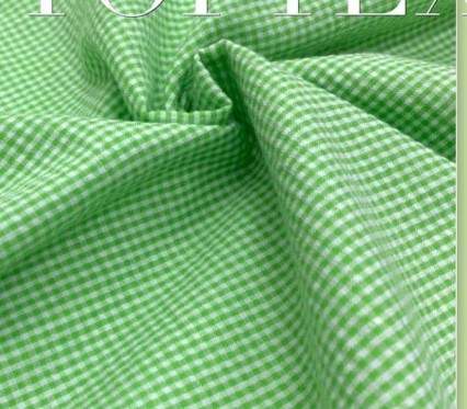 Тканина літня сорочкова зелена