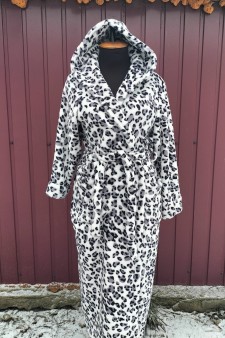 Халат махровий жіночий Леопард