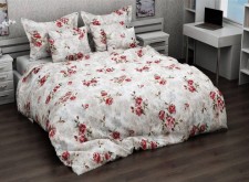 Комплект постільної білизни Троянди на кремовому фоні