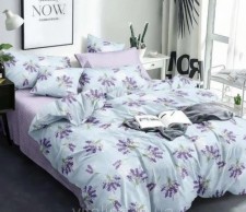 Комплект постільної білизни лаванда на голубому